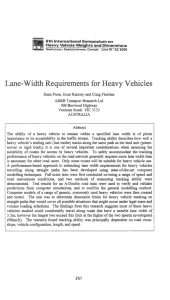 Lane-Width Requirements for Heavy Vehicles