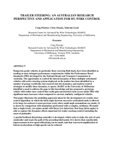 TRAILER STEERING: AN AUSTRALIAN RESEARCH PERSPECTIVE AND APPLICATION FOR BY-WIRE CONTROL