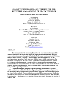 SMART TECHNOLOGIES AND POLICIES FOR THE EFFECTIVE MANAGEMENT OF HEAVY VEHICLES