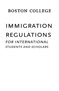 immigration regulations for international students and scholars