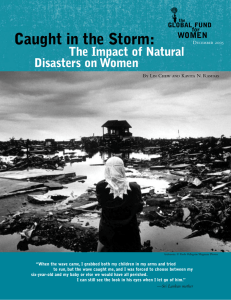 Caught in the Storm: The Impact of Natural Disasters on Women WOMEN
