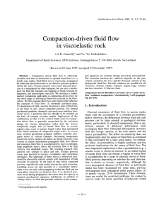 Compaction-driven fluid flow in viscoelastic rock 5, CH-8092