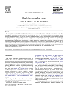 Mantled porphyroclast gauges *, Yuri Yu. Podladchikov Daniel W. Schmid