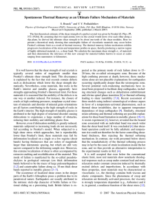 Spontaneous Thermal Runaway as an Ultimate Failure Mechanism of Materials *