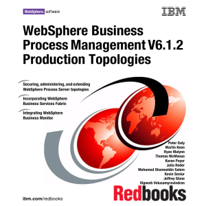 WebSphere Business Process Management V6.1.2 Production Topologies Front cover