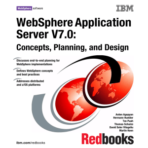 WebSphere Application Server V7.0: Concepts, Planning, and Design Front cover