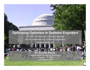 Optimizing Optimism in Systems Engineers