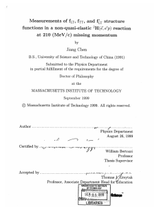 functions  in  a  non-quasi-elastic H(', Jiang  Chen