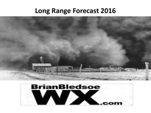 Long Range Forecast 2016