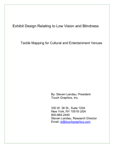 Exhibit Design Relating to Low Vision and Blindness