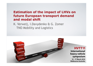 Estimation of the impact of LHVs on future European transport demand