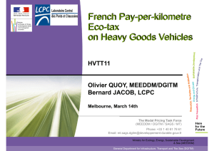 French Pay-per-kilometre Eco-tax on Heavy Goods Vehicles HVTT11