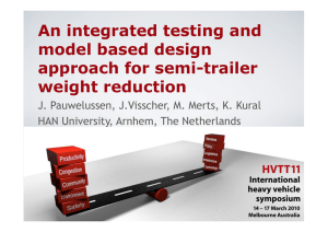 An integrated testing and model based design approach for semi-trailer weight reduction
