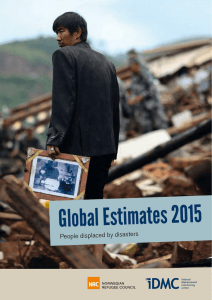 Global Estimates 2015 People displaced by disasters