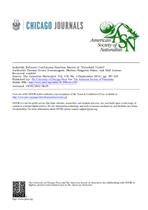 Inducible Defenses: Continuous Reaction Norms or Threshold Traits?