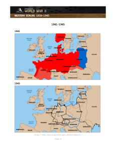 WESTERN EUROPE 1939-1945 1941-1945 1941 1945