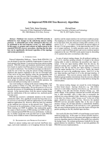 An Improved PIM-SM Tree Recovery Algorithm Tarik ˇ Ciˇci´c, Stein Gjessing Øivind Kure