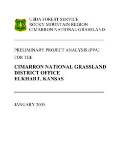 USDA FOREST SERVICE ROCKY MOUNTAIN REGION  CIMARRON NATIONAL GRASSLAND