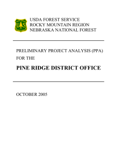 USDA FOREST SERVICE ROCKY MOUNTAIN REGION NEBRASKA NATIONAL