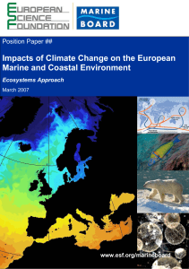 Impacts of Climate Change on the European Marine and Coastal Environment