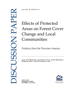 Effects of Protected Areas on Forest Cover Change and Local