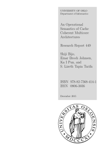 An Operational Semantics of Cache Coherent Multicore Architectures