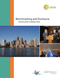 Benchmarking and Disclosure: Lessons from Leading Cities