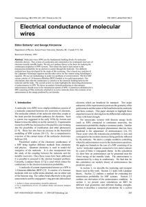 Electrical conductance of molecular wires † Eldon Emberly