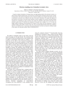 Electron standing-wave formation in atomic wires * Eldon G. Emberly and George Kirczenow