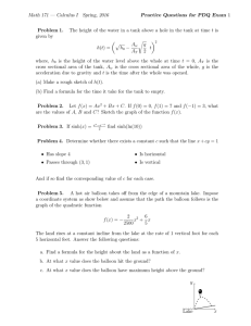 Math 171 — Calculus I Spring, 2016 Problem 1.