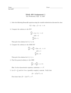 Math 450 Assignment 1