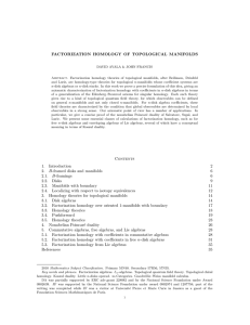 FACTORIZATION HOMOLOGY OF TOPOLOGICAL MANIFOLDS