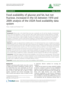 Food availability of glucose and fat, but not