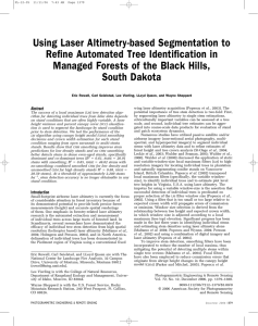 Using Laser Altimetry-based Segmentation to Refine Automated Tree Identification in