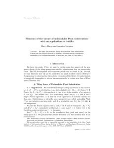 Elements of the theory of unimodular Pisot substitutions