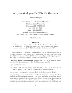 A dynamical proof of Pisot’s theorem