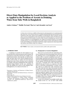 Direct Data Manipulation for Local Decision Analysis