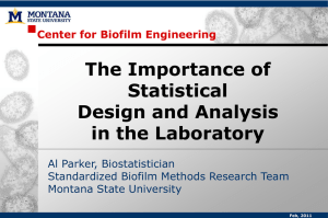 The Importance of Statistical Design and Analysis in the Laboratory