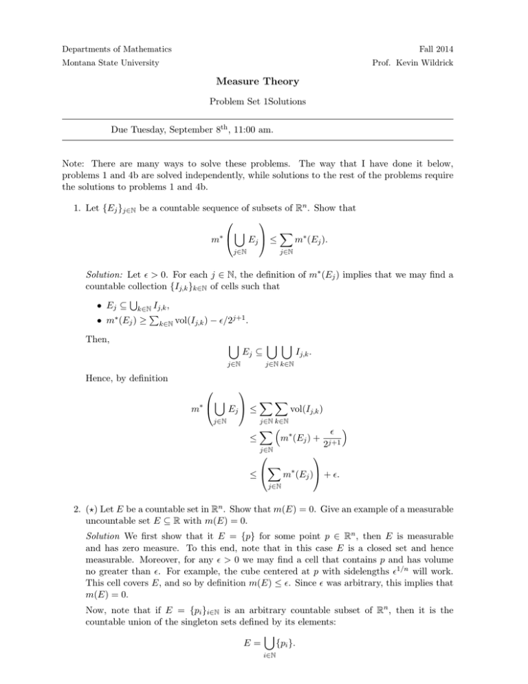 Measure Theory