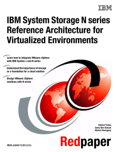IBM System Storage N series Reference Architecture for Virtualized Environments Front cover