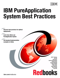 IBM PureApplication System Best Practices Front cover