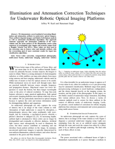 Illumination and Attenuation Correction Techniques for Underwater Robotic Optical Imaging Platforms