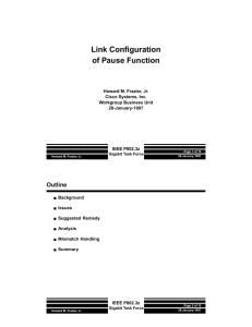 Link Configuration of Pause Function Outline
