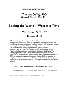 Saving the World 1 Watt at a Time  Thomas Coffey, PhD