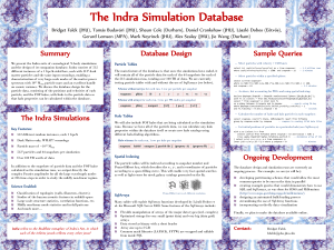The Indra Simulation Database