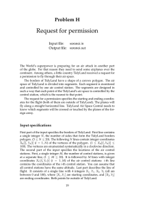 Request for permission Problem H Input file: voronoi.in