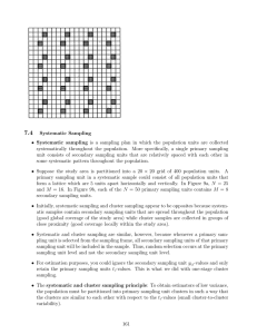 7.4 Systematic Sampling