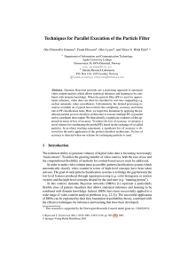 Techniques for Parallel Execution of the Particle Filter , Olav Lysne