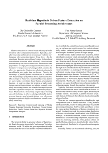 Real-time Hypothesis Driven Feature Extraction on Parallel Processing Architectures