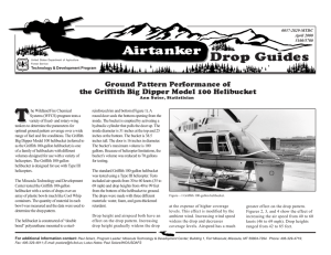 T Drop Guides Airtanker Ground Pattern Performance of